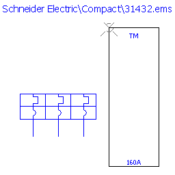 купить 31432 Schneider Electric trip unit - TMD 160 A / 3 poles 3d / NS250