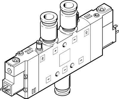 купить FESTO Magnetventil 163823 CPE24-M2H-5JS-QS-10  QS-