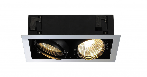 купить LI154672 Schrack Technik AIXLIGHT FLAT DOUBLE LED,chrom/matt- schwarz,30°,3000K