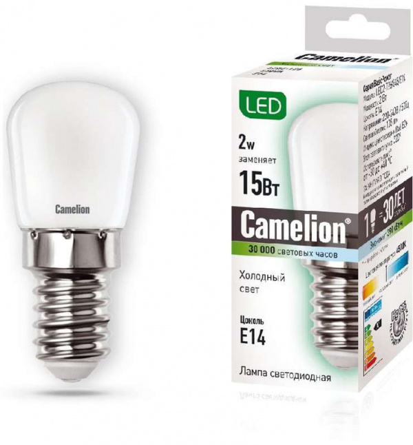 купить Лампа светодиодная LED2-T26/845/E14 2Вт 220В Camelion 13154