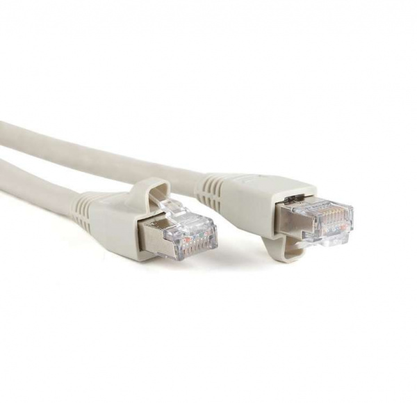 купить Патч-корд PC-LPM-STP-RJ45-RJ45-C6a-5M-LSZH-GY F/UTP экран. кат.6a; LSZH; 5м сер. Hyperline 52123