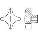 купить TOOLCRAFT Kreuzgriffe 10 mm Grauguss  10 St.