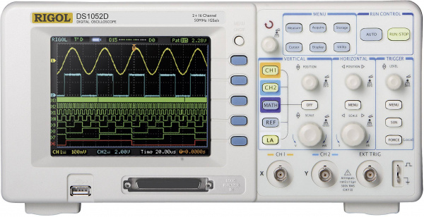 купить Digital-Oszilloskop Rigol DS1052D 50 MHz 18-Kanal