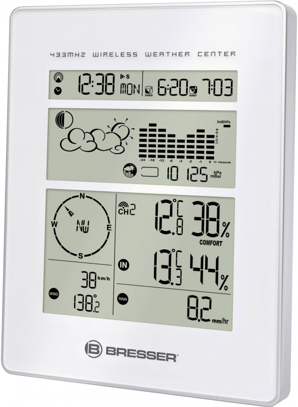 купить Bresser Optik Weather Center 7002500 Funk-Wetterst