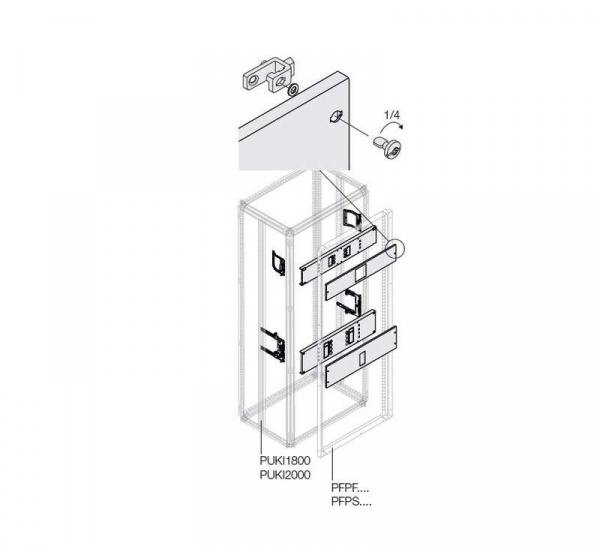 купить Комплект 2хT6 3/4P FIX блок. мотор. W=600мм ABB 1STQ008454A0000