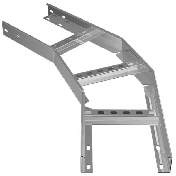 купить Угол для лестн. лотка горизонт. 45град. 80х400 LGLS45х80х400х1.2 "БЫСТРЫЙ МОНТАЖ" КМ LO6950