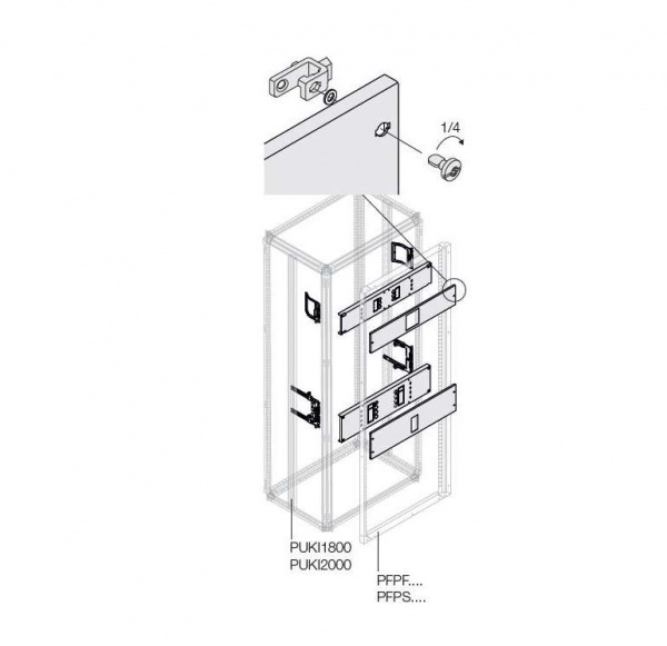 купить Комплект 2хXT3 3/4P PLUG блок. W=400мм ABB 1STQ008417A0000