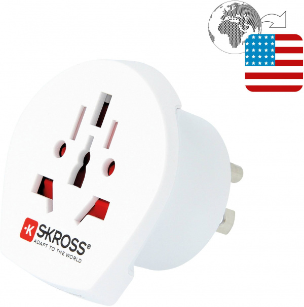 купить Skross 1.500221-E Reiseadapter  CA W to USA