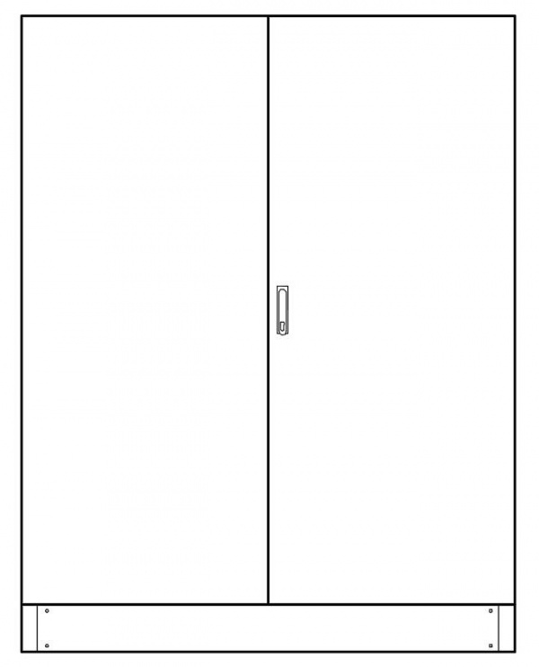 купить IDAS6414 Schrack Technik Vert. 6-Feld, 2000x1550x210mm m. Sockel, Gerätetr. + Abd. 2T