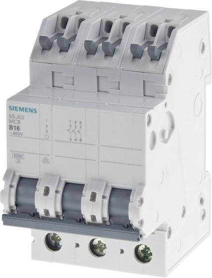 купить Siemens 5SJ63166KS Leitungsschutzschalter    3poli