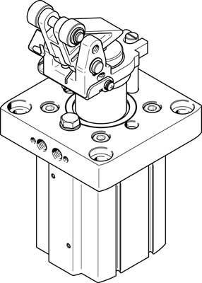 купить FESTO Stopperzylinder 555577 DFST-80-40-DL-Y4-A  H