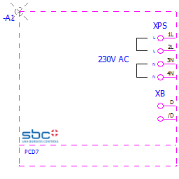 купить PCD7.T161 Saia Burgess Controls Termination box, RS 485 line