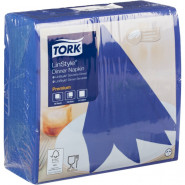 купить Салфетки Tork LinStyle Premium (39х39, синие) 50шт/уп 478856