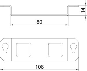 купить Рамка монтажная для лючка GE2F тип LE MTGE2F 2LE сталь OBO 7407854