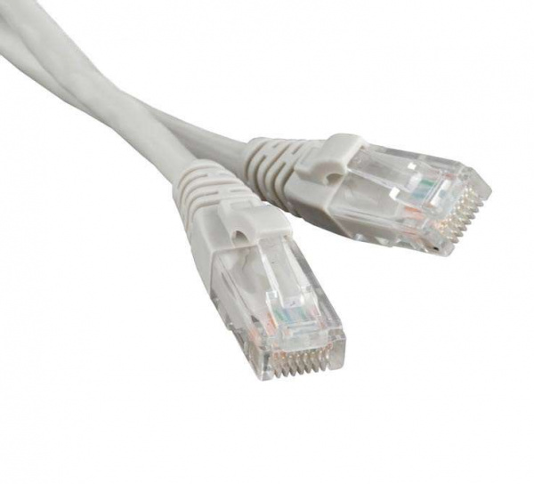 купить Патч-корд PC-LPM-UTP-RJ45-RJ45-C5e-2M-LSZH-GY кат.5e LSZH 2м сер. Hyperline 42272