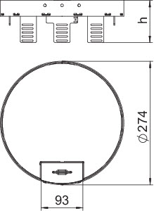 купить Рамка кассетная RKSRN2UZD3MS25 ном. размер R7 d275мм латунь OBO 7409294