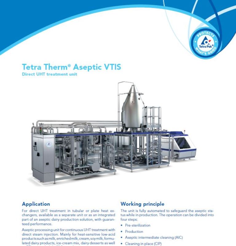 Tetra Therm® Aseptic VTIS — модуль прямой ультрапастеризации_англ