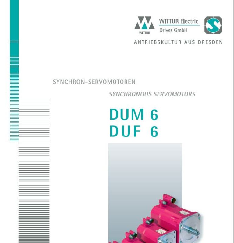 Синхронные серводвигатели серии DUM 6_англ