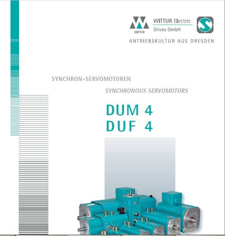 Синхронные серводвигатели серии DUM 4_англ