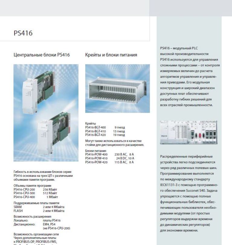Модульные контроллеры PS416.JPG