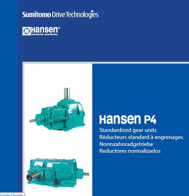 Многоступенчатые редукторы Hansen P4