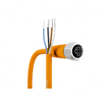 AA023 Autosen M12 sensor cable, straight, 5 m, PVC, 4 poles / PVC cable, 4 x 0.34 mm? (42 x O 0.1 mm); O 4.9 mm / Protection IP 65 / IP 67 / IP 68 / IP 69 K
