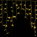 Гирлянда Айсикл (бахрома) 5.6х0.9м 240LED жел. 230В провод бел. каучук Neon-Night 255-281
