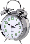 Hama 00123141 Quarz Wecker Silber Alarmzeiten 1 Fl