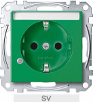 Merten   Steckdose System M Gruen MEG2303-0304