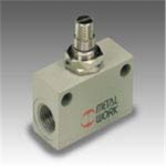 9041004 Metal Work Flow Micro-regulator in line series RFL unidirectional coupling 3/8