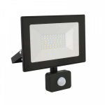 Прожектор светодиодный с датчиком LFL-2002S C02 20Вт 230В 6500К черн. Ultraflash 13329