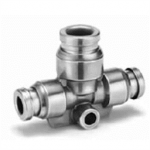 KQG2T10-12 SMC KQG2T-xx, Stainless Steel 316, One-touch Fitting, Different Diameter Tee