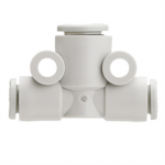 KQ2T07-09A SMC KQ2T, One-touch Fitting White Color - Different Diameter Tee (A<B)