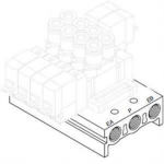 SS5Y5-20-06-00F-Q SMC SS5Y5, 5000 Series, Bar Stock Manifold, Individual Wiring