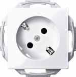 Merten   Steckdose System M Polarweiss MEG2370-0319