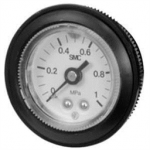 G46-2-02 SMC G(A)46, Pressure Gauge, w/Limit Indicator & Cover Ring Assembly (O.D. 42)