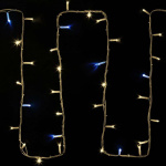 Гирлянда модульная "Дюраплей LED" 20м 200LED мерцающий "Flashing" (каждый 5-й диод) тепл. бел. провод бел. каучук Neon-Night 315-186