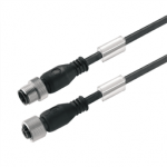 1906301000 Weidmueller Sensor-actuator Cable (assembled) / Sensor-actuator Cable (assembled), Connecting line, M12 / M12, No. of poles: 4, Cable length: 10 m, pin, straight - socket, straight