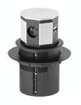 Bachmann 904.006 Steckdosenturm  Schwarz Schutzkon