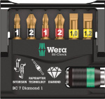 Wera Bit-Check 7 Diamond 1 05073419001 Bit-Set 7te