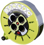 Goobay 51266 Kabeltrommel 8 m Gruen Schutzkontakt-S