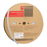 Трубка термоусадочная тонкостен. 4/2 бел. (уп.200м) EKF tut-4-w