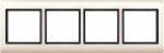 Merten  Rahmen Abdeckung Aquadesign Weiss 400444