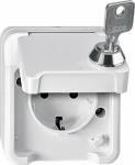 Merten   Steckdose Aquastar Polarweiss MEG2416-8019