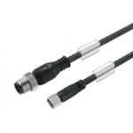 1938170500 Weidmueller Sensor-actuator Cable (assembled) / Sensor-actuator Cable (assembled), Connecting line, M12 / M8, No. of poles: 3, Cable length: 5 m, pin, straight - socket, straight