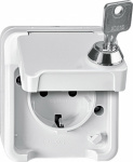 Merten   Steckdose Aquastar Polarweiss MEG2418-8019