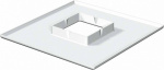 6286800 Abdeckung  111 mm Reinweiss