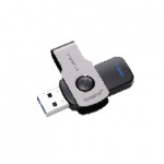 Флеш-память Kingston DataTraveler Swivl, 64Gb, USB 3.1, черны,DTSWIVL/64GB