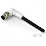 T4061210003-001 TE Connectivity M8  Cable Assembly Single Ended Male Right Angle / 500 mm PVC Cable, 3 wire / Shielded
