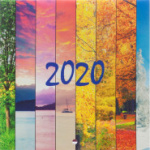Календарь настен,2020,Времена года,скреп,150х150,14л